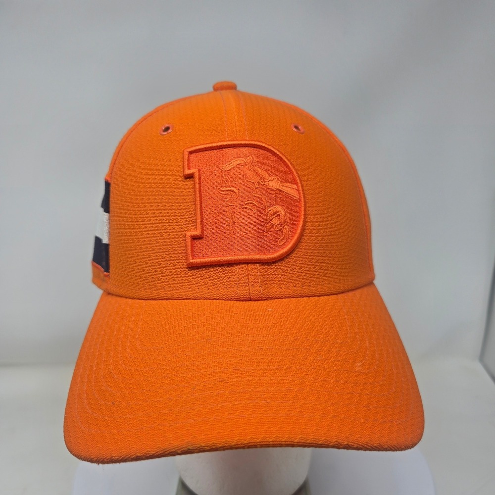New Era Denver Broncos‎ NFL Orange 39THIRTY Stretch Fit Hat Mens Small Medium